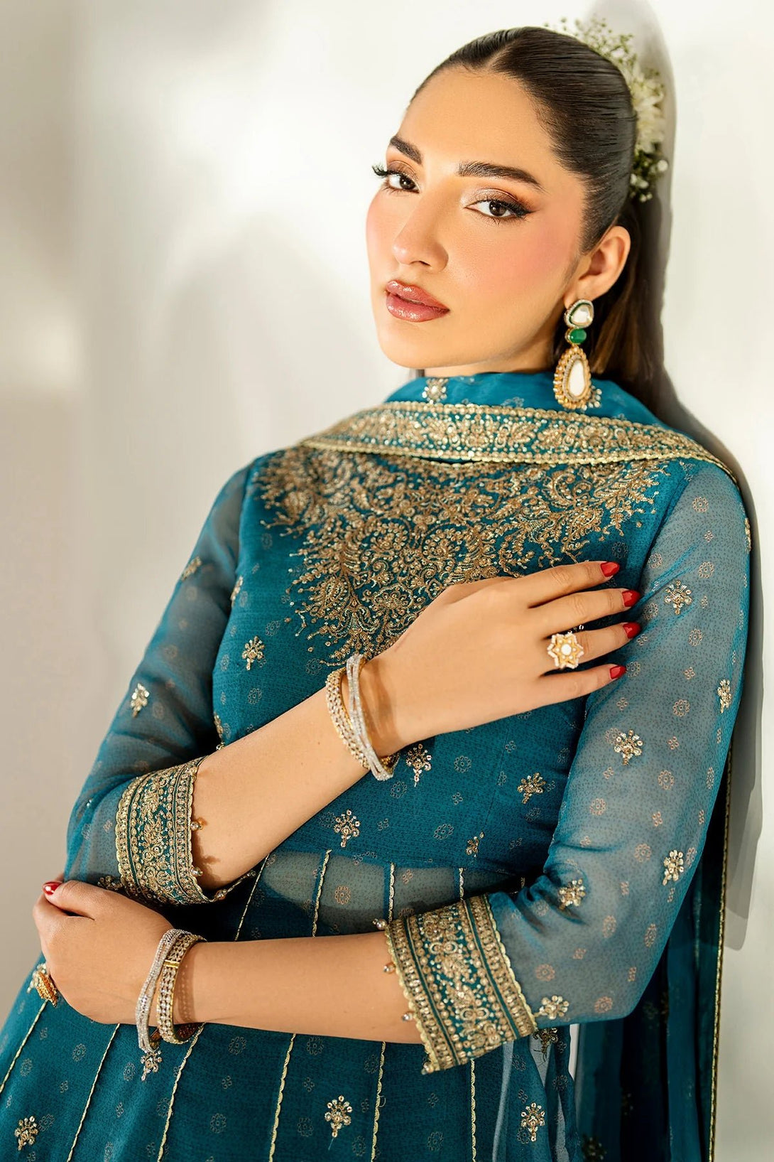 EMBROIDERED CHIFFON UC - 3084 - NEW NAMAL PRET