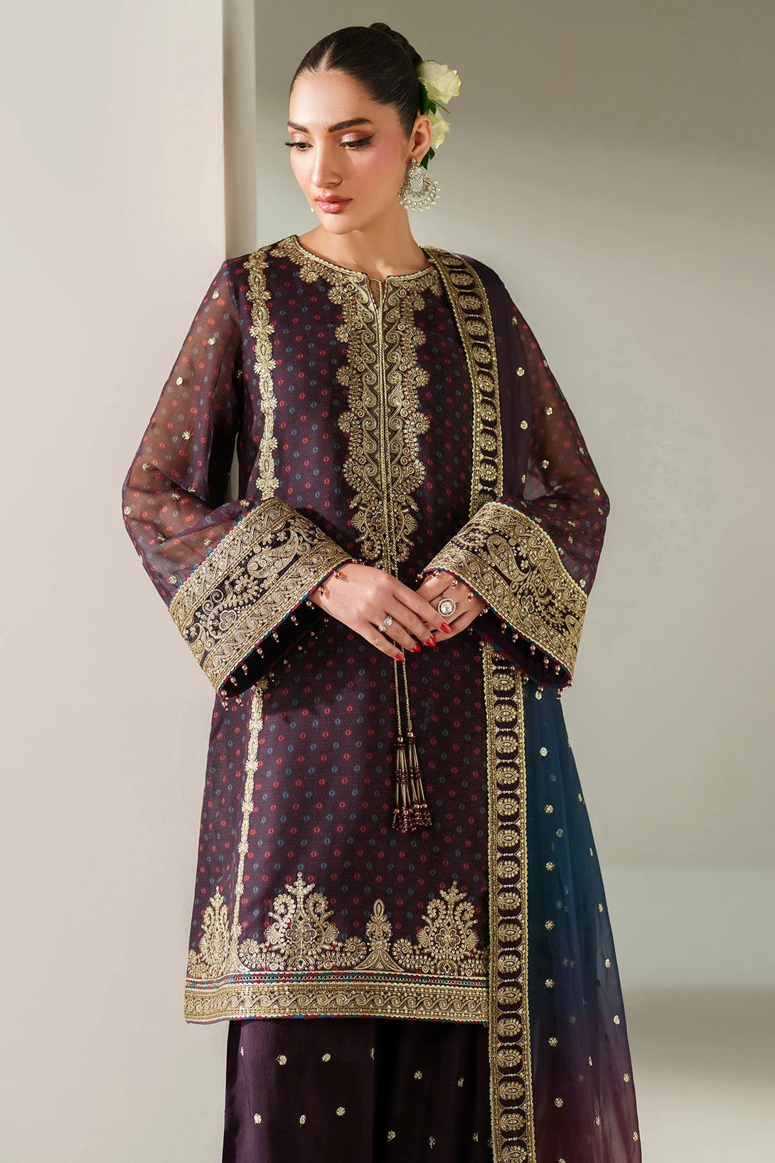 EMBROIDERED CHIFFON UC - 3086 - NEW NAMAL PRET