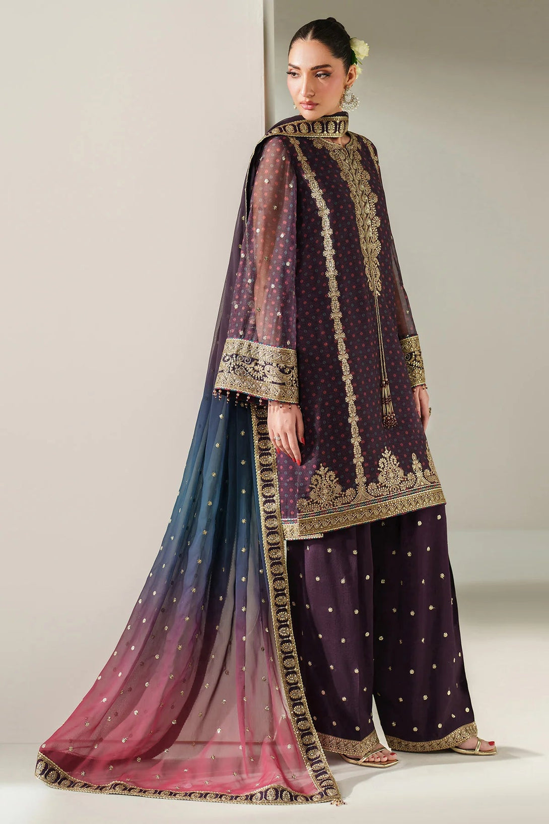 EMBROIDERED CHIFFON UC - 3086 - NEW NAMAL PRET
