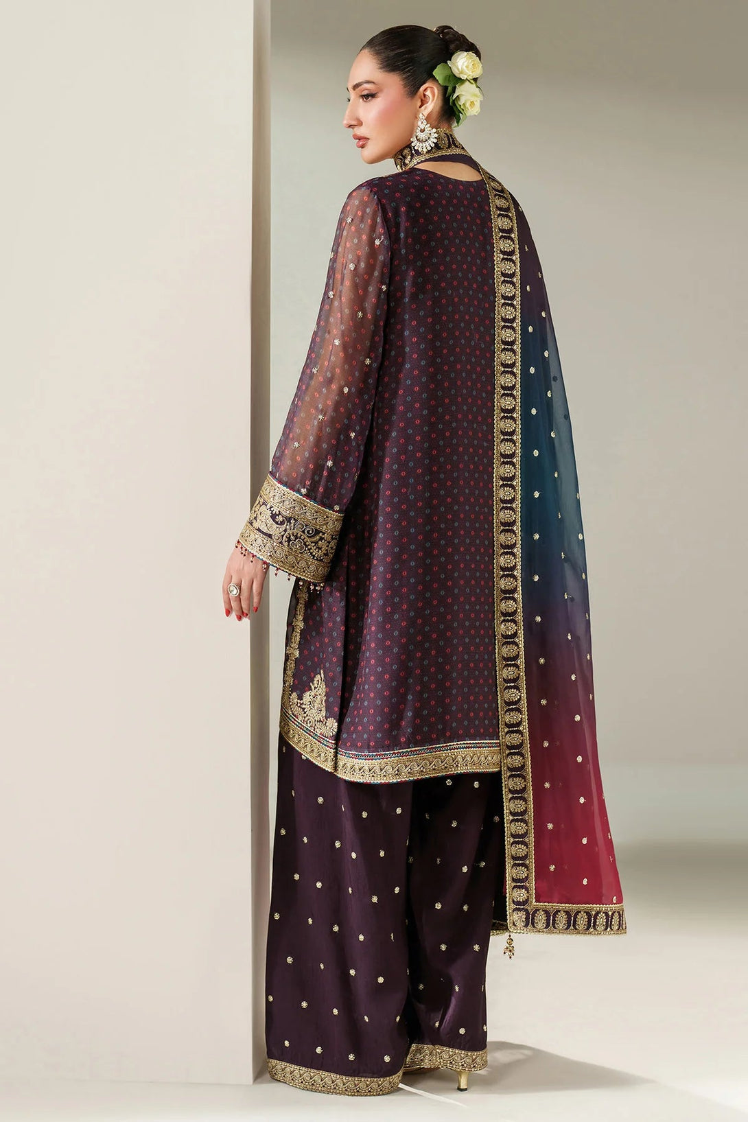 EMBROIDERED CHIFFON UC - 3086 - NEW NAMAL PRET