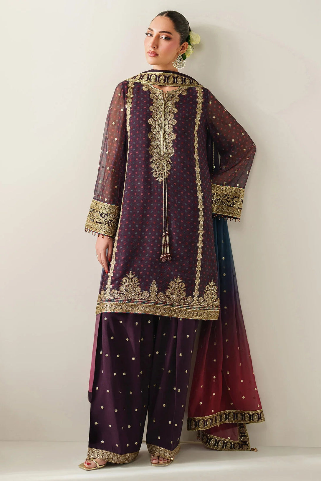 EMBROIDERED CHIFFON UC - 3086 - NEW NAMAL PRET