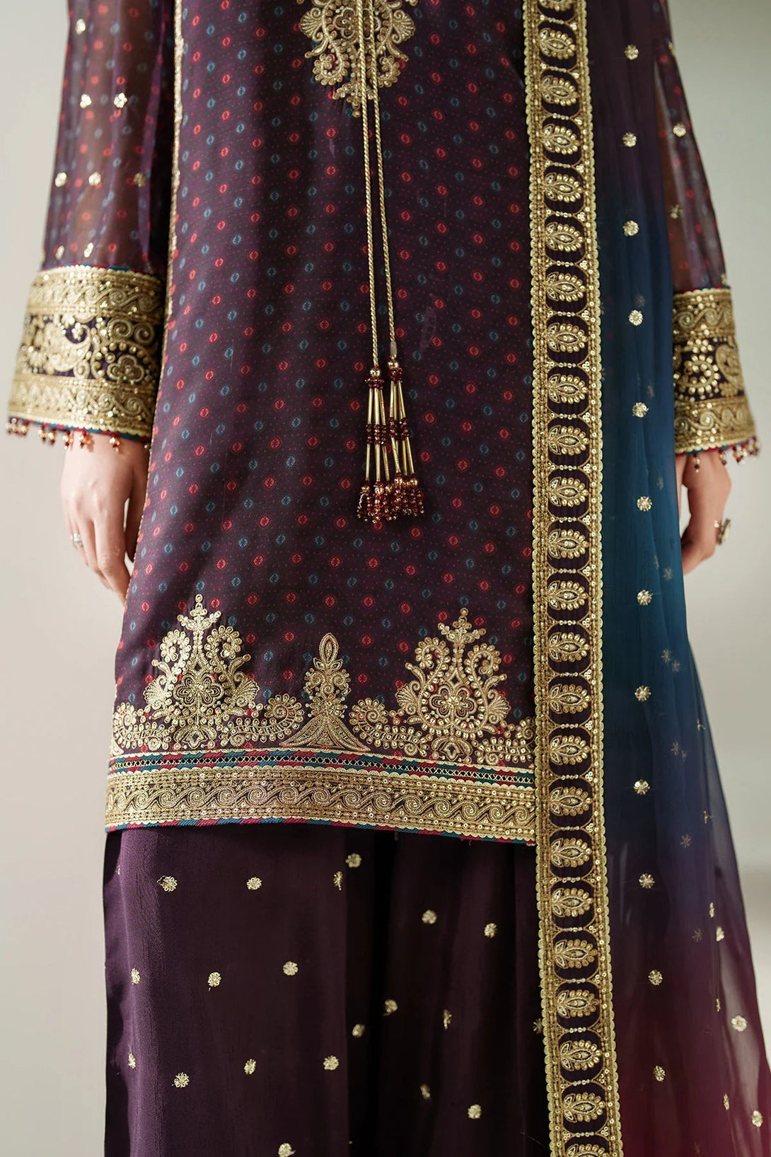 EMBROIDERED CHIFFON UC - 3086 - NEW NAMAL PRET