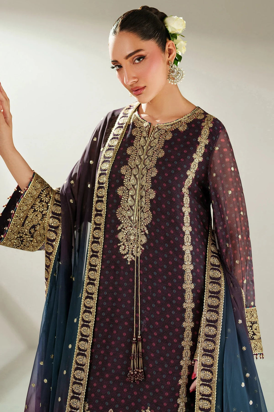 EMBROIDERED CHIFFON UC - 3086 - NEW NAMAL PRET
