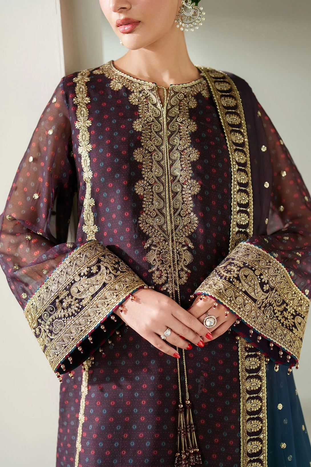 EMBROIDERED CHIFFON UC - 3086 - NEW NAMAL PRET