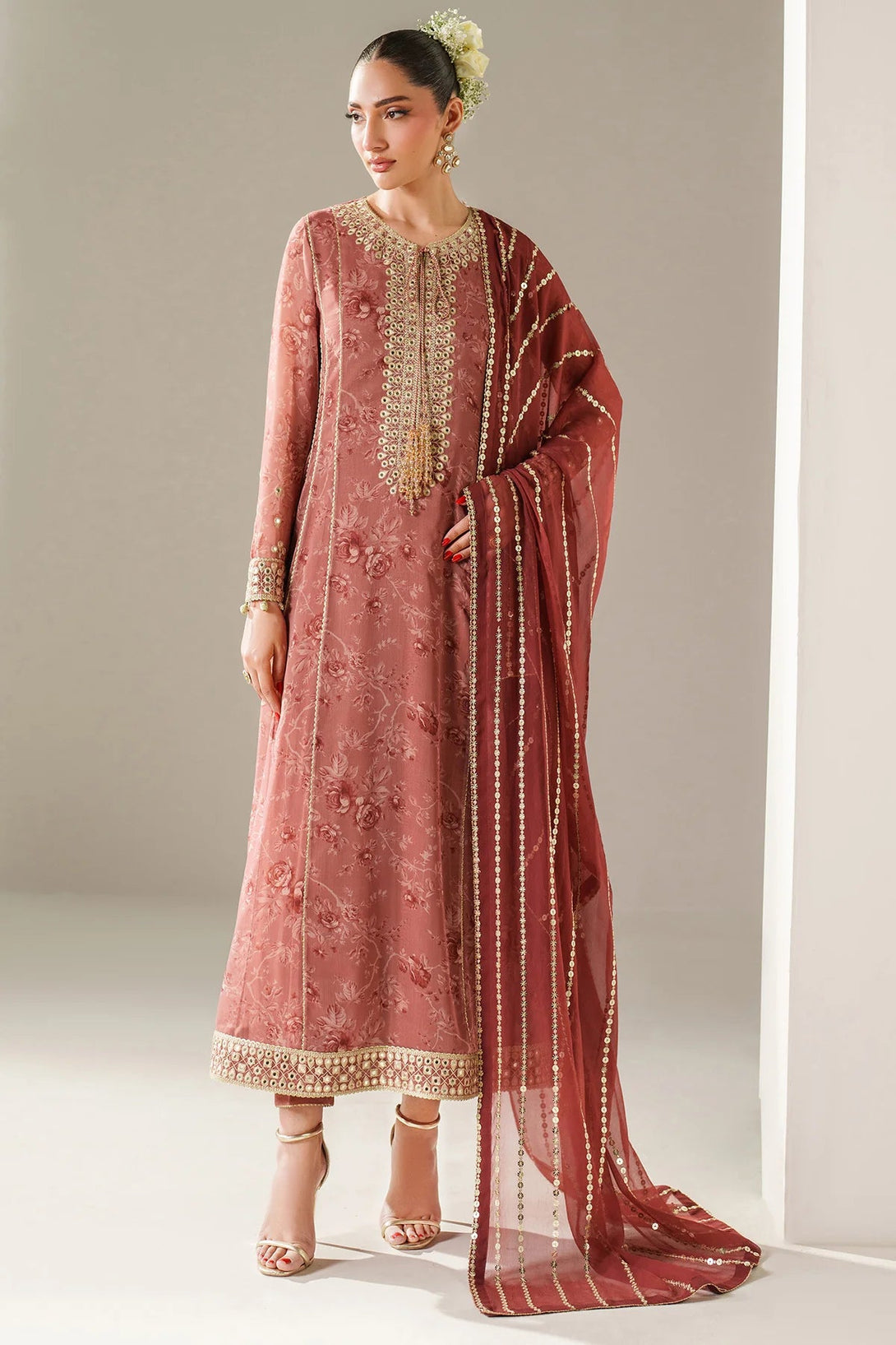 EMBROIDERED CHIFFON UC - 3087 - NEW NAMAL PRET