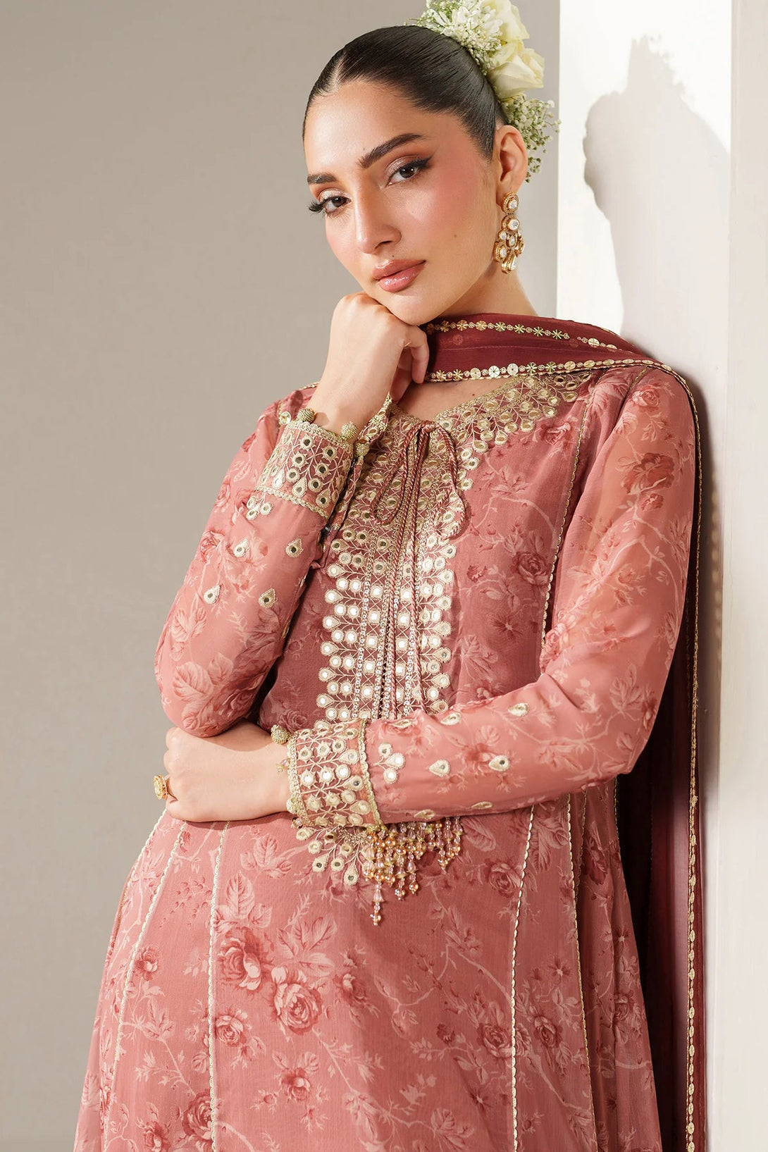 EMBROIDERED CHIFFON UC - 3087 - NEW NAMAL PRET