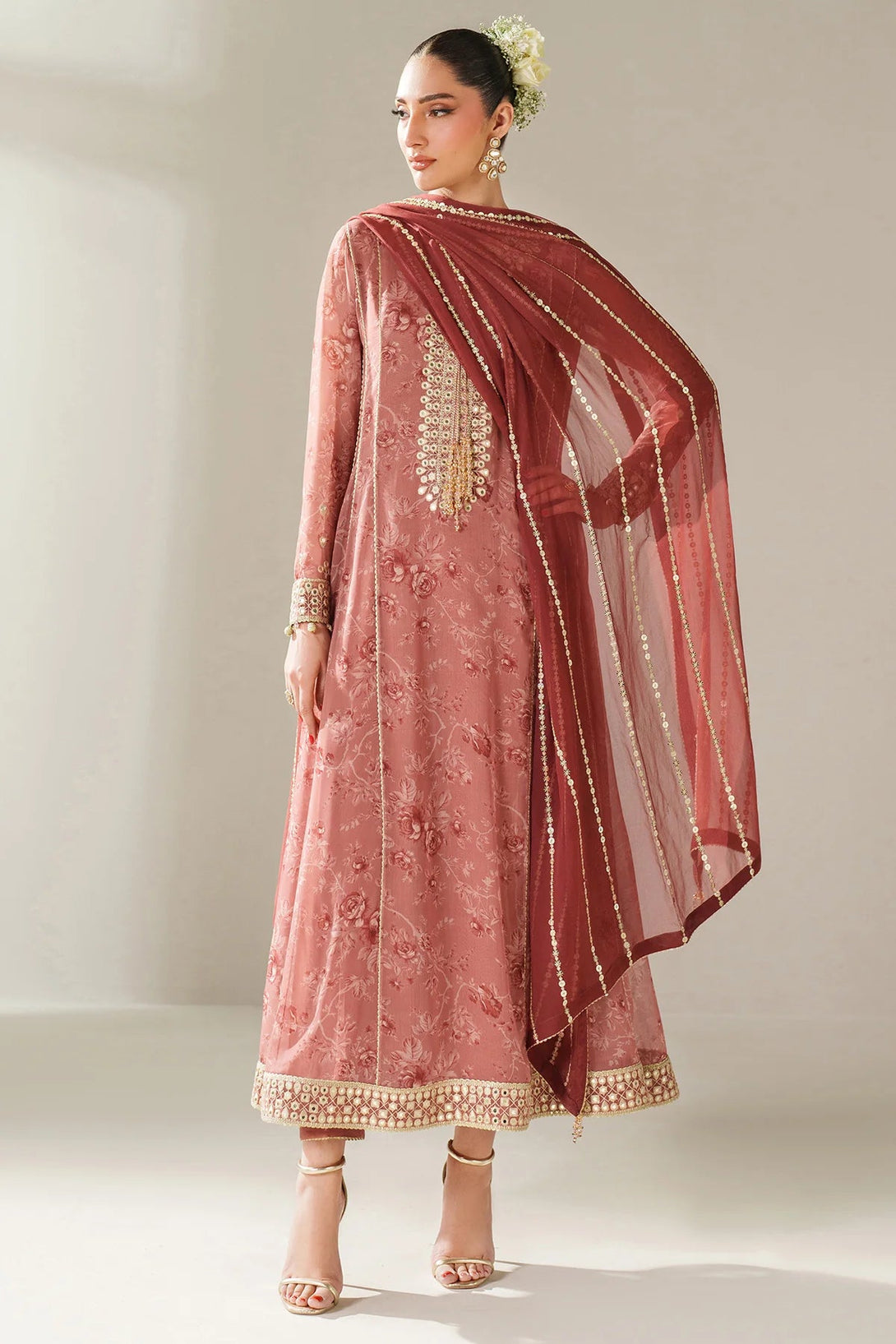EMBROIDERED CHIFFON UC - 3087 - NEW NAMAL PRET