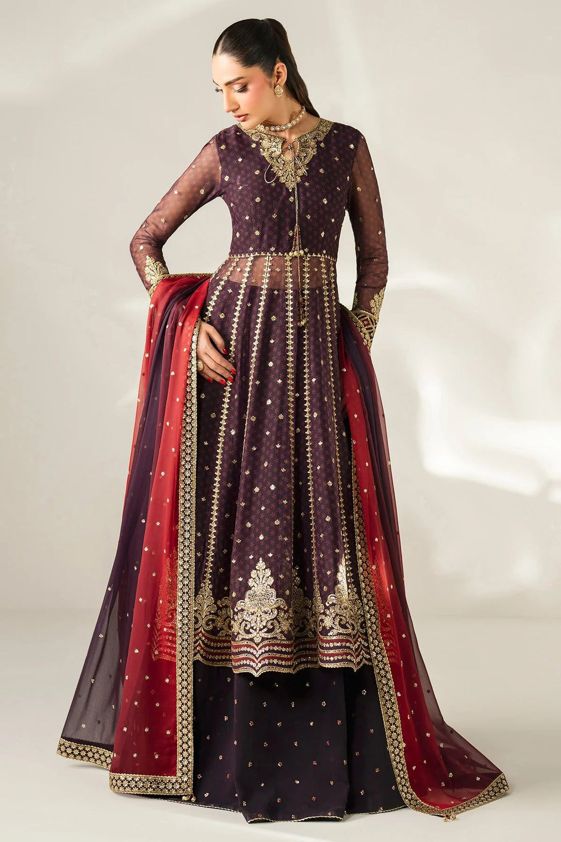 EMBROIDERED CHIFFON UC - 3088 - NEW NAMAL PRET