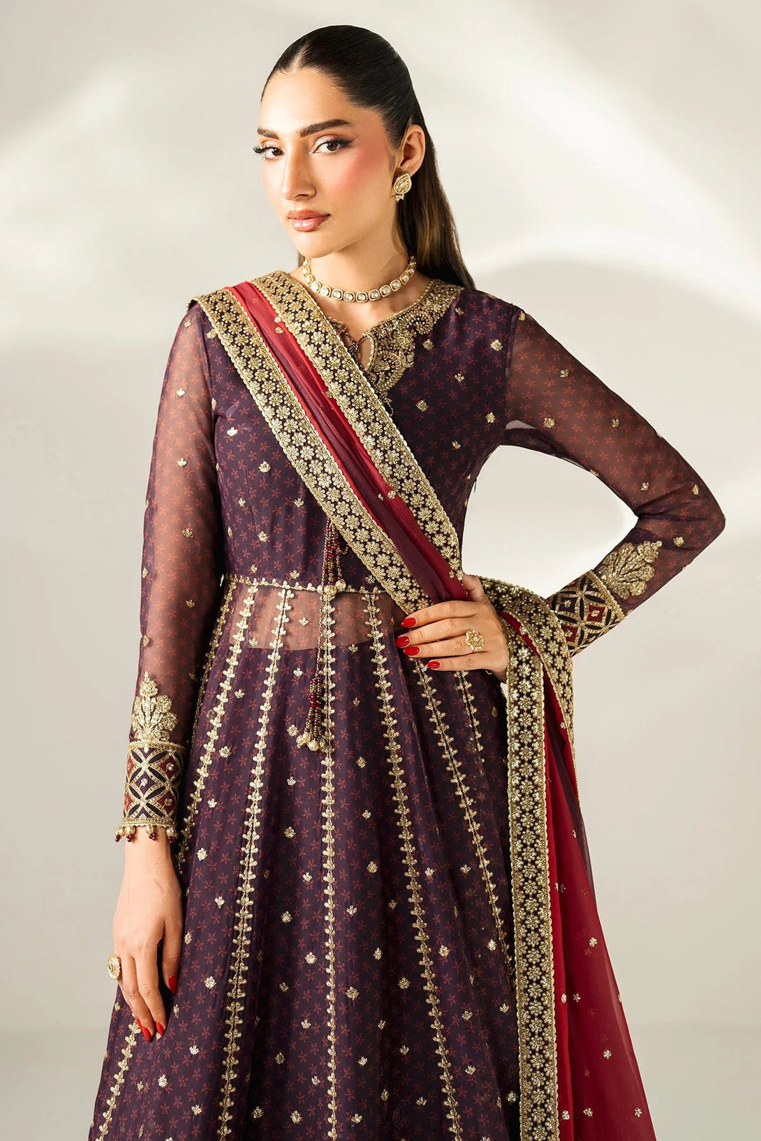 EMBROIDERED CHIFFON UC - 3088 - NEW NAMAL PRET