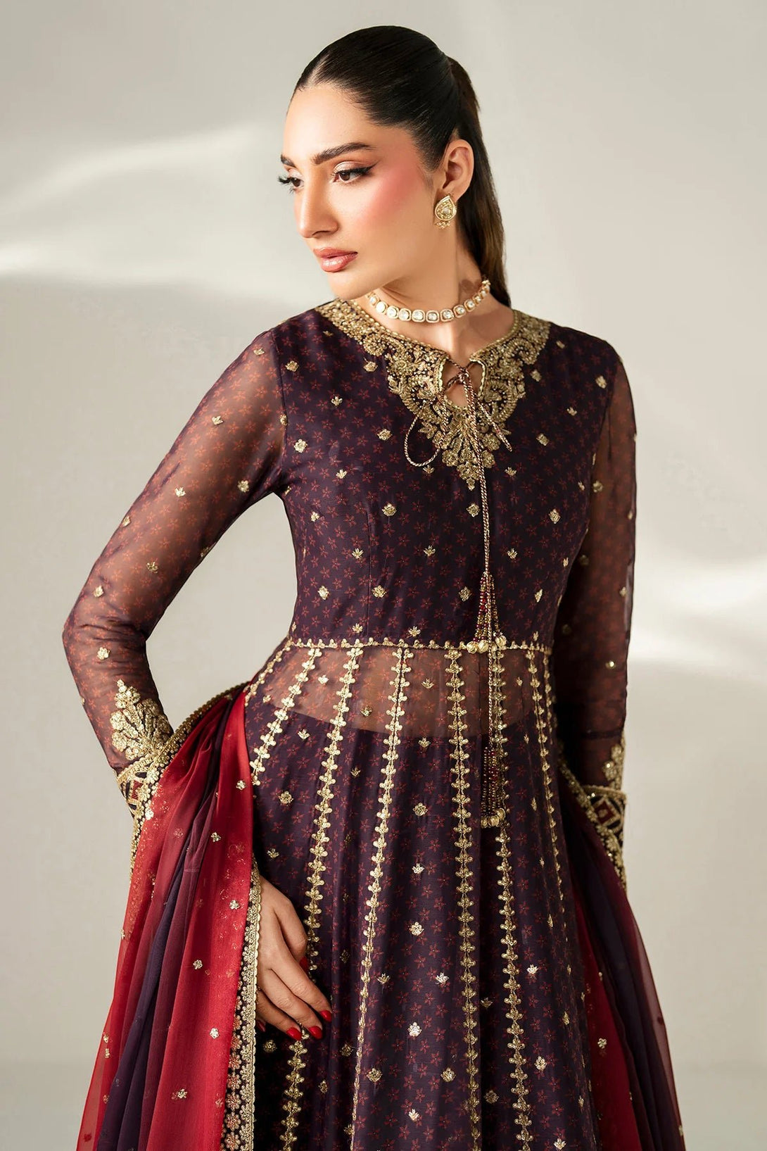 EMBROIDERED CHIFFON UC - 3088 - NEW NAMAL PRET