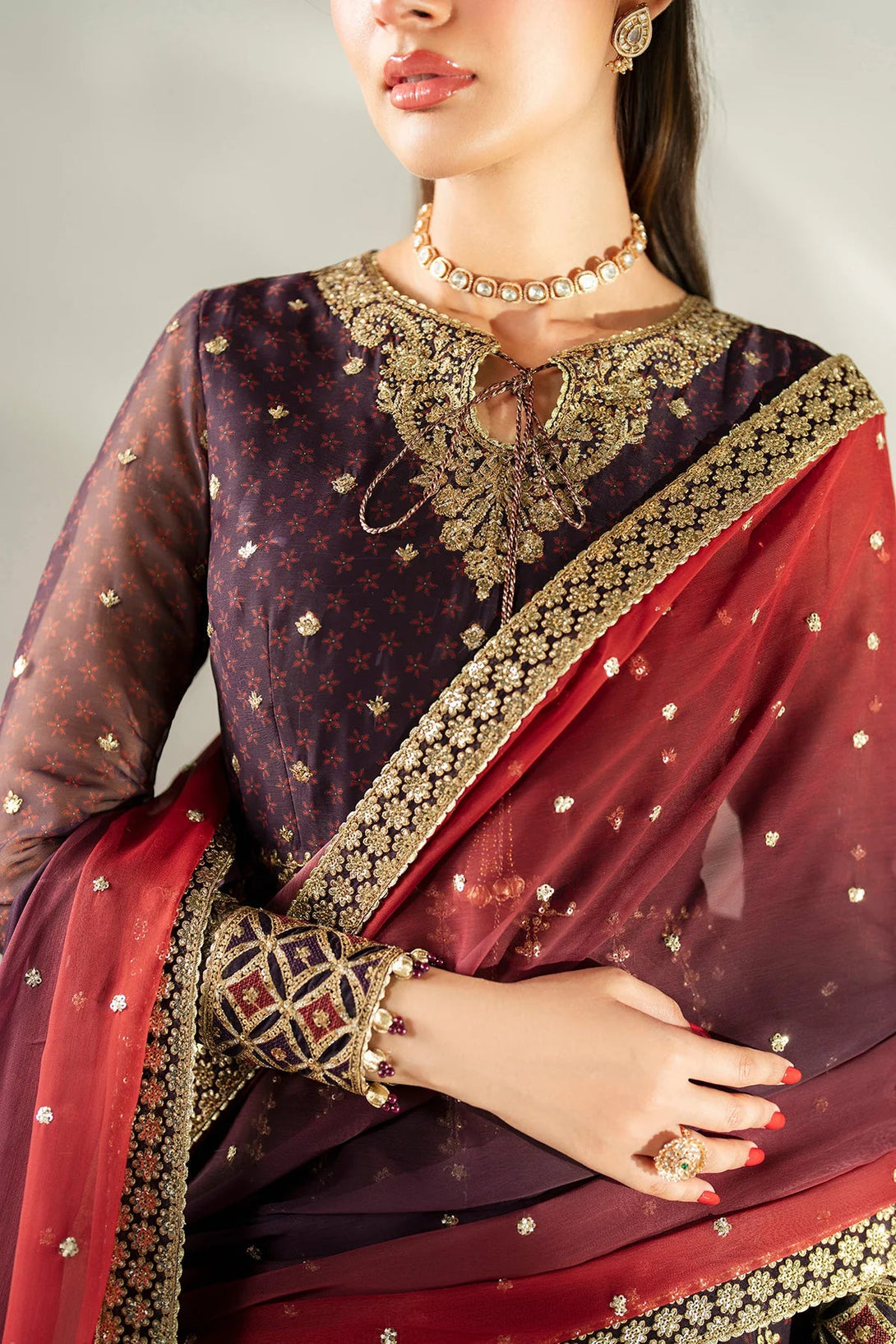 EMBROIDERED CHIFFON UC - 3088 - NEW NAMAL PRET