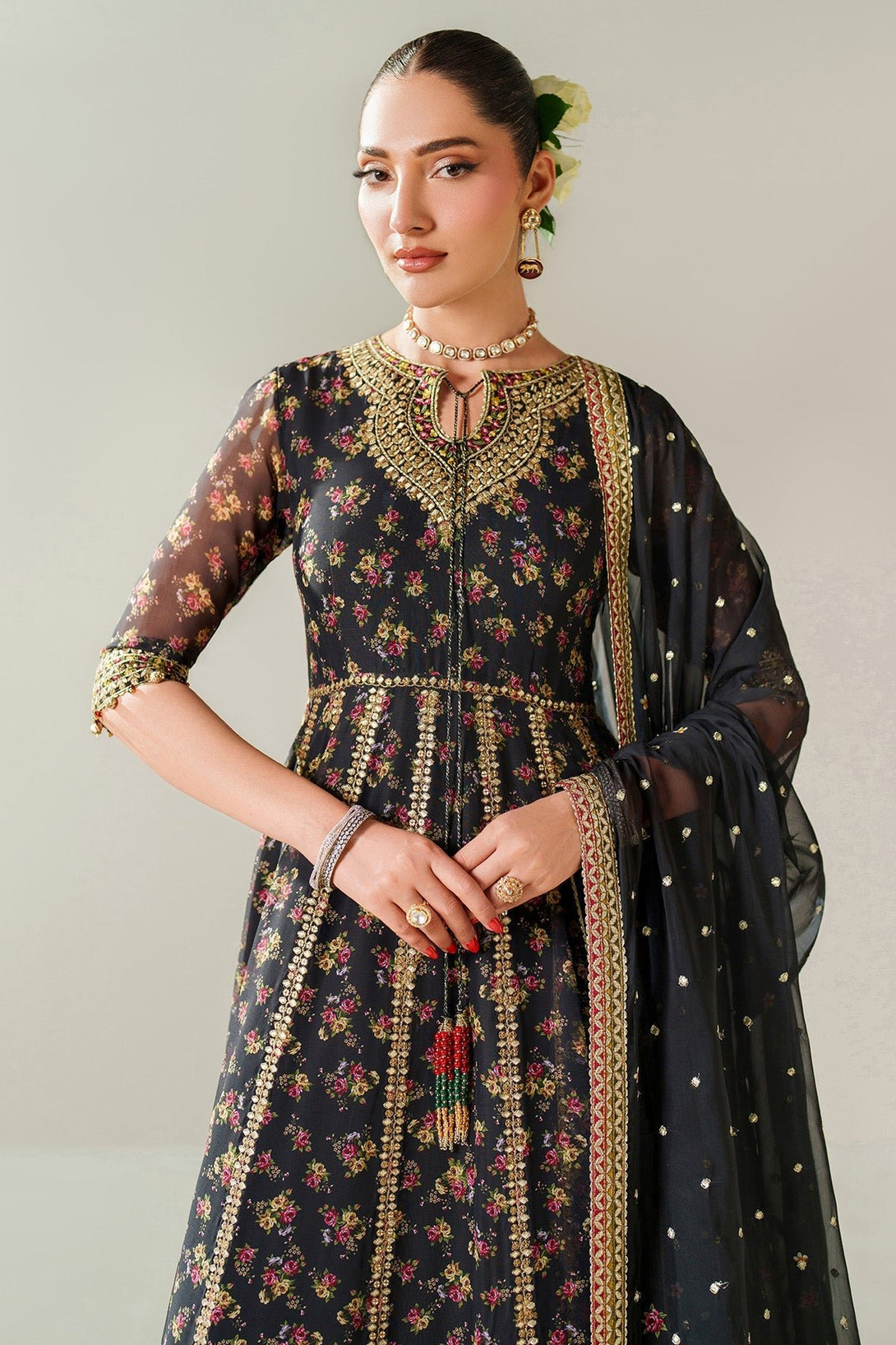 EMBROIDERED CHIFFON UC - 3091 - Namal Pret