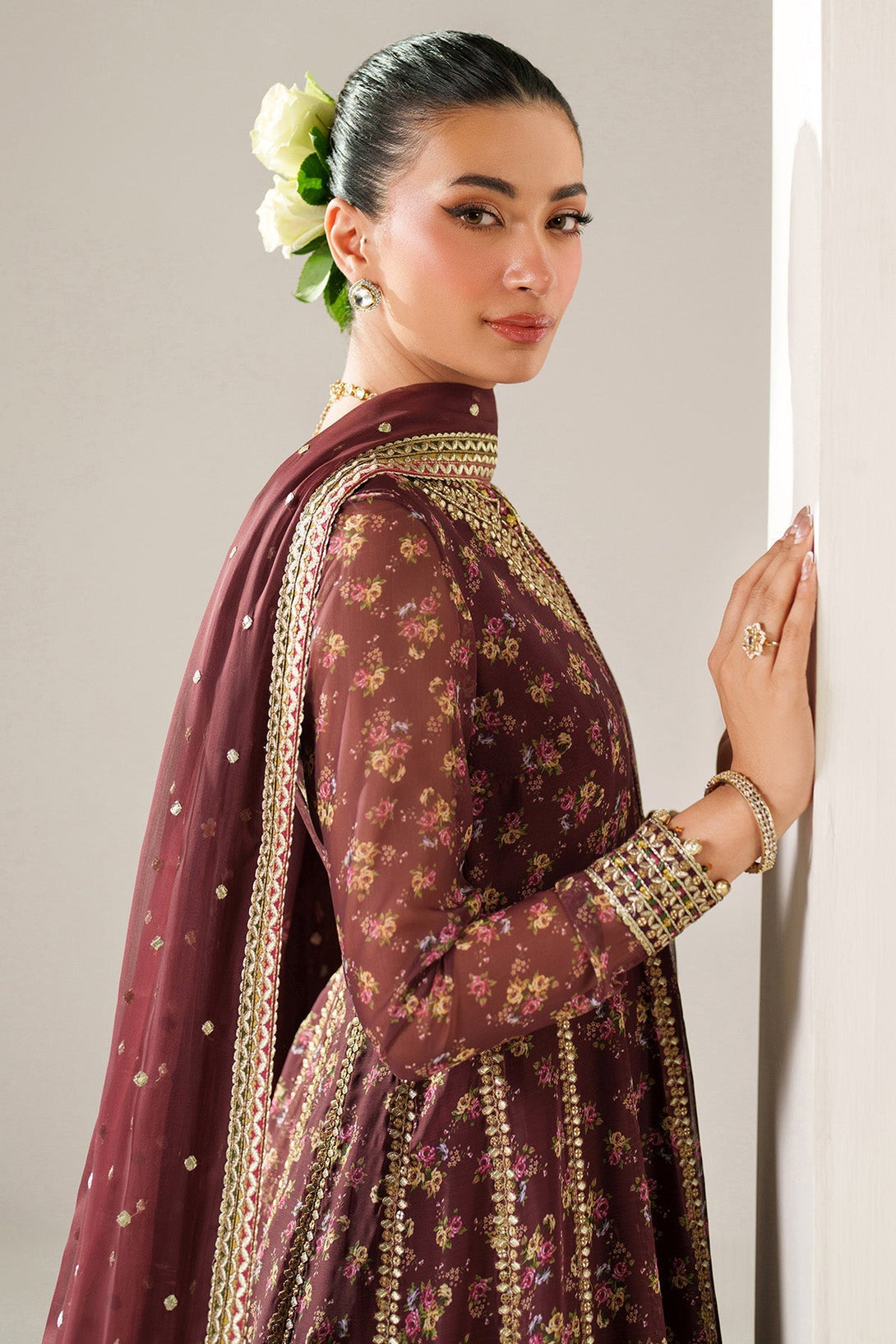 EMBROIDERED CHIFFON UC - 3092 - Namal Pret