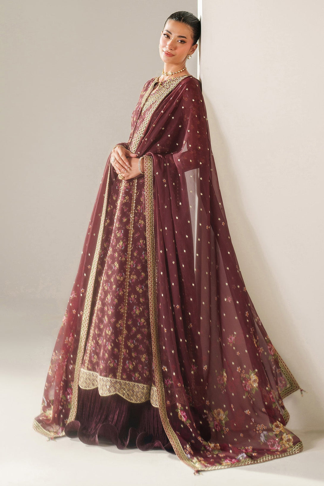 EMBROIDERED CHIFFON UC - 3092 - Namal Pret
