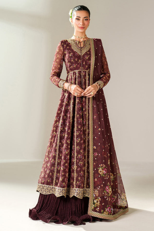 EMBROIDERED CHIFFON UC - 3092 - Namal Pret