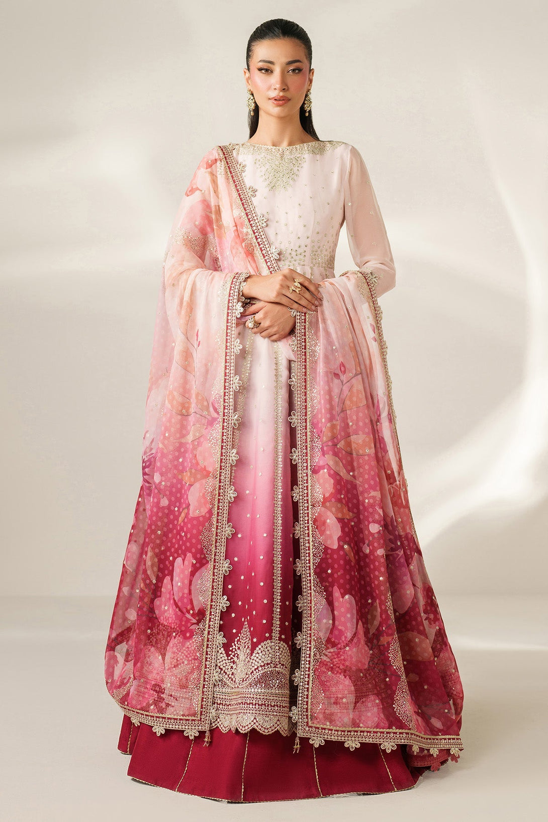 EMBROIDERED CHIFFON UC - 3093 - Namal Pret