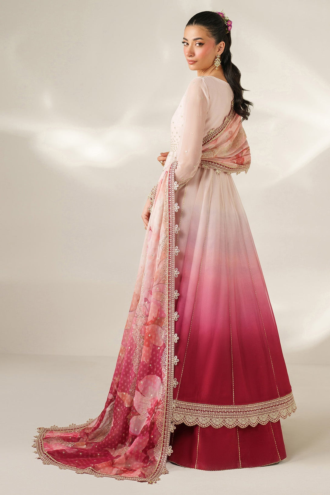 EMBROIDERED CHIFFON UC - 3093 - Namal Pret