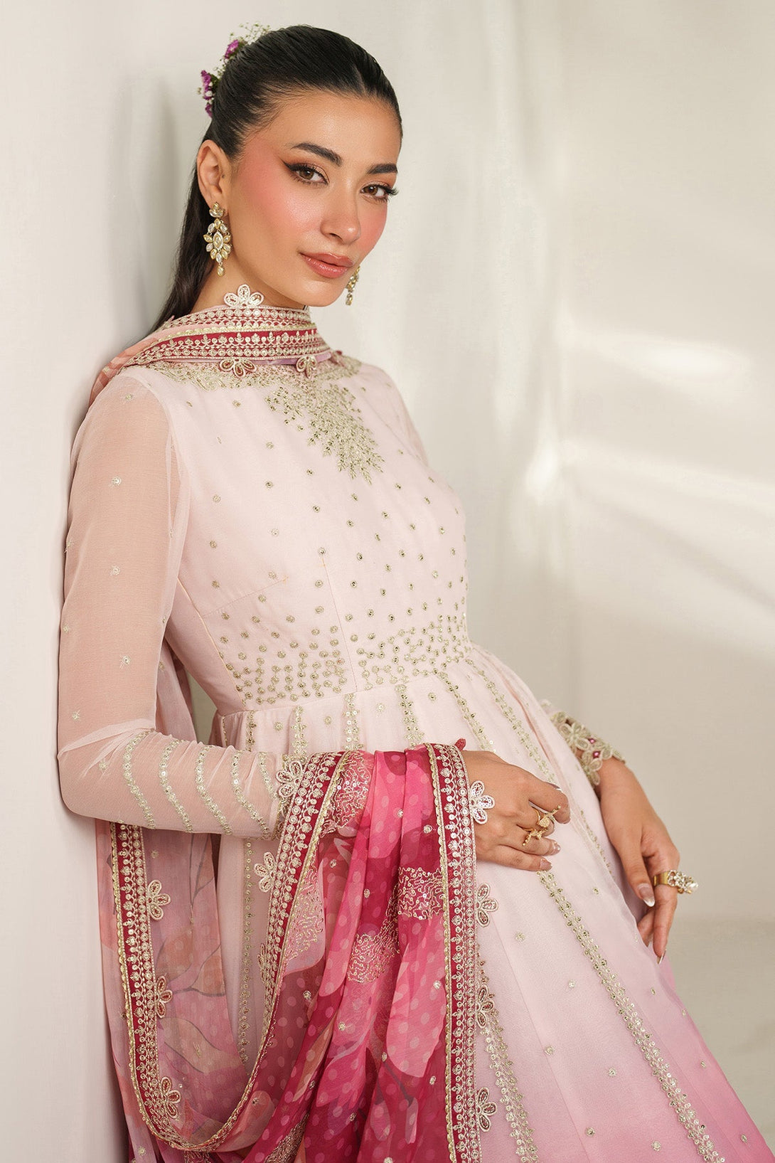 EMBROIDERED CHIFFON UC - 3093 - Namal Pret