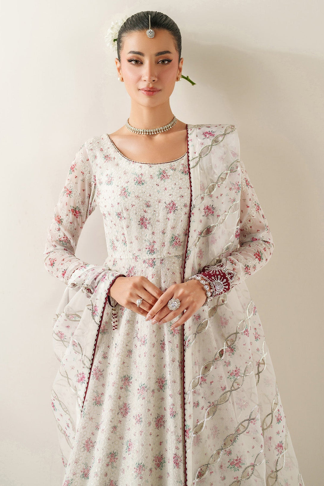EMBROIDERED CHIFFON UC - 3094 - Namal Pret