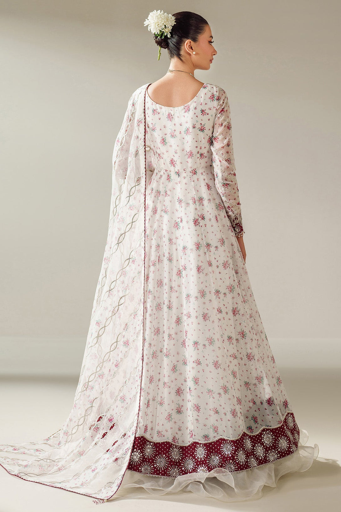 EMBROIDERED CHIFFON UC - 3094 - Namal Pret