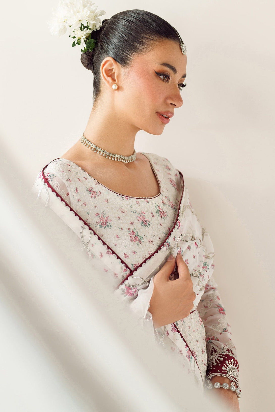 EMBROIDERED CHIFFON UC - 3094 - Namal Pret