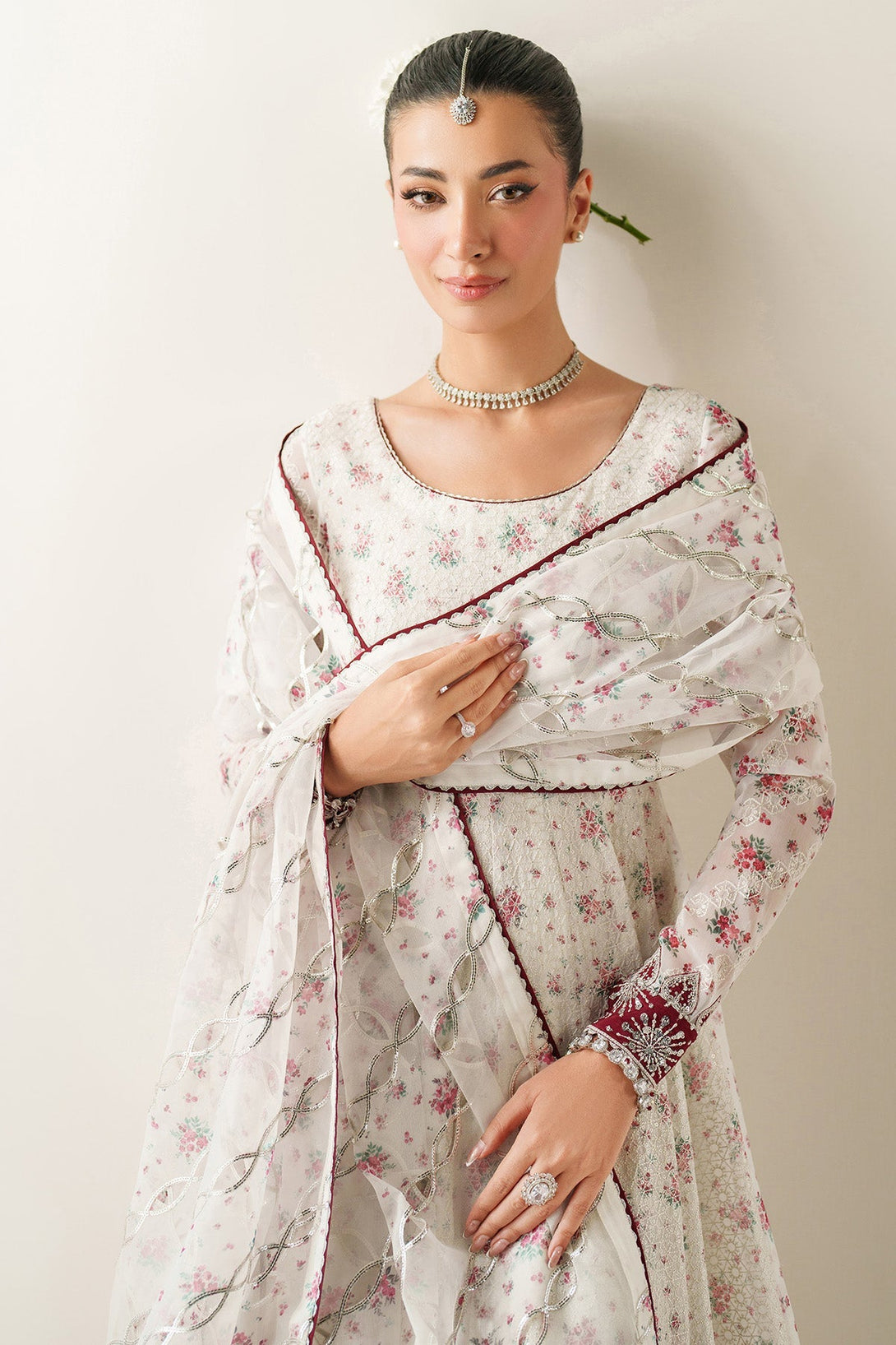 EMBROIDERED CHIFFON UC - 3094 - Namal Pret