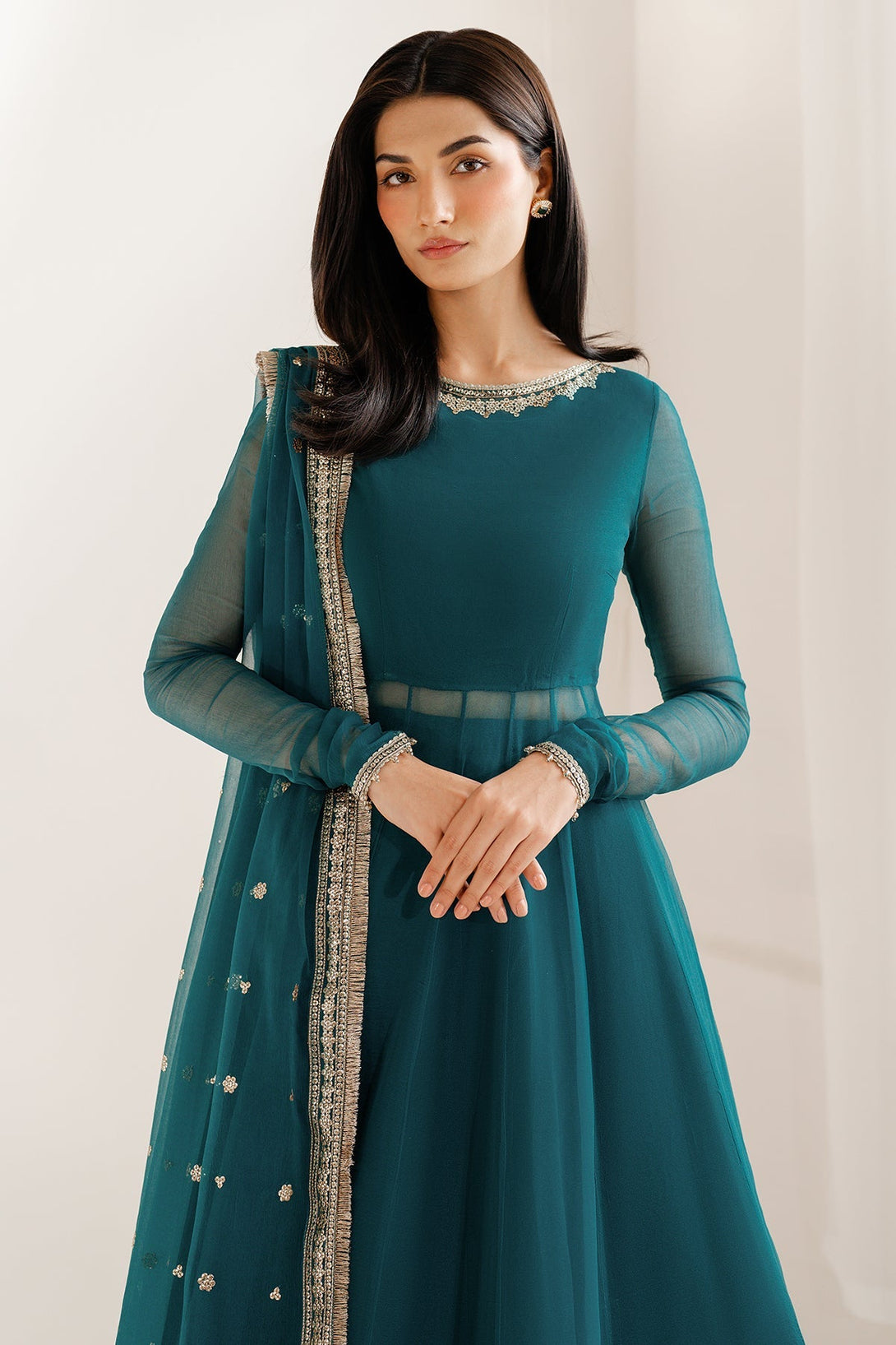 EMBROIDERED CHIFFON UC - 3097 - Namal Pret