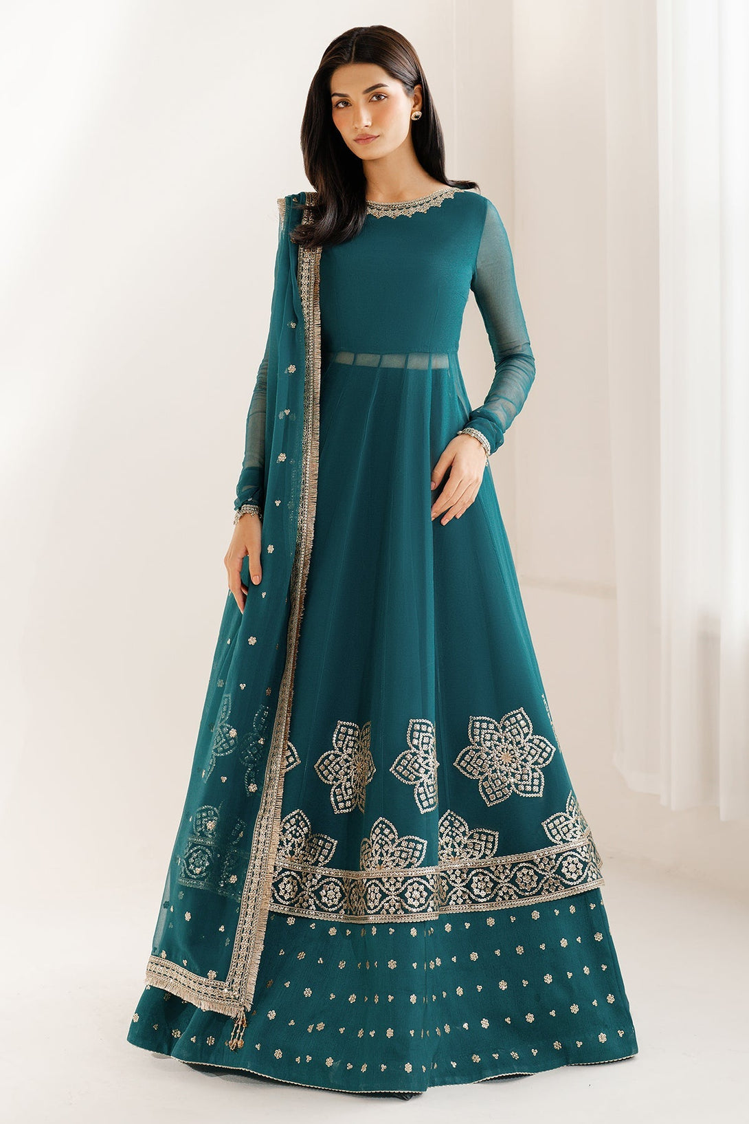 EMBROIDERED CHIFFON UC - 3097 - Namal Pret