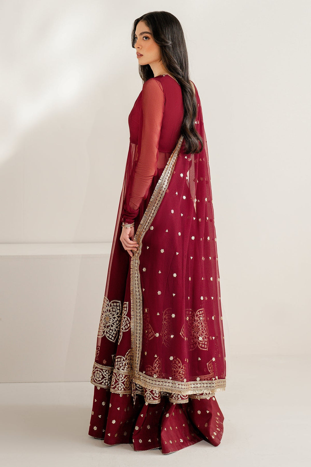 EMBROIDERED CHIFFON UC - 3098 - Namal Pret