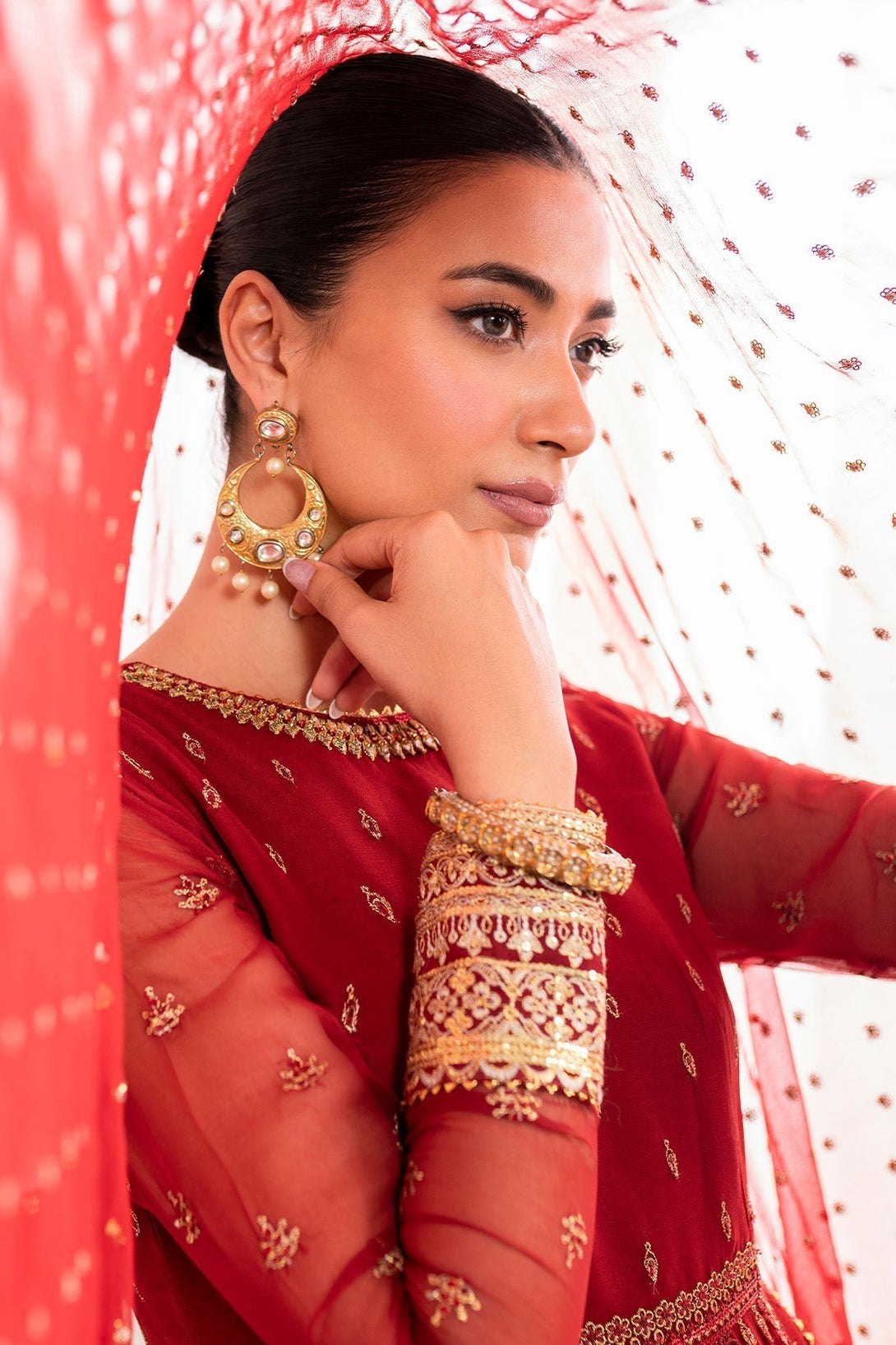 EMBROIDERED CHIFFON UF - 688 - NEW NAMAL PRET