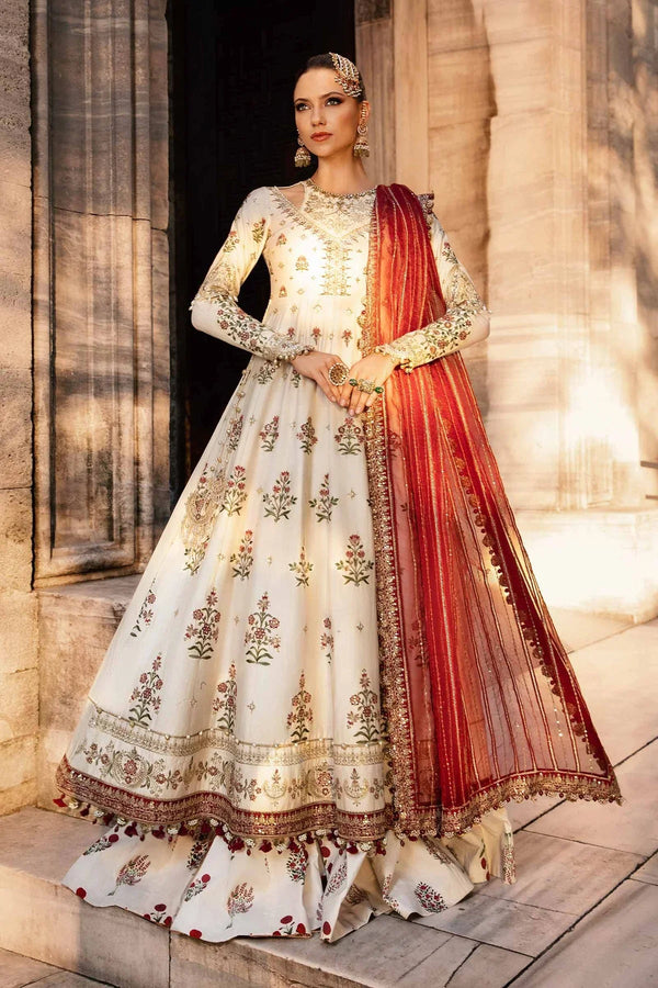 Embroidered Cotton Satin Suit | CST - 801 - NEW NAMAL PRET