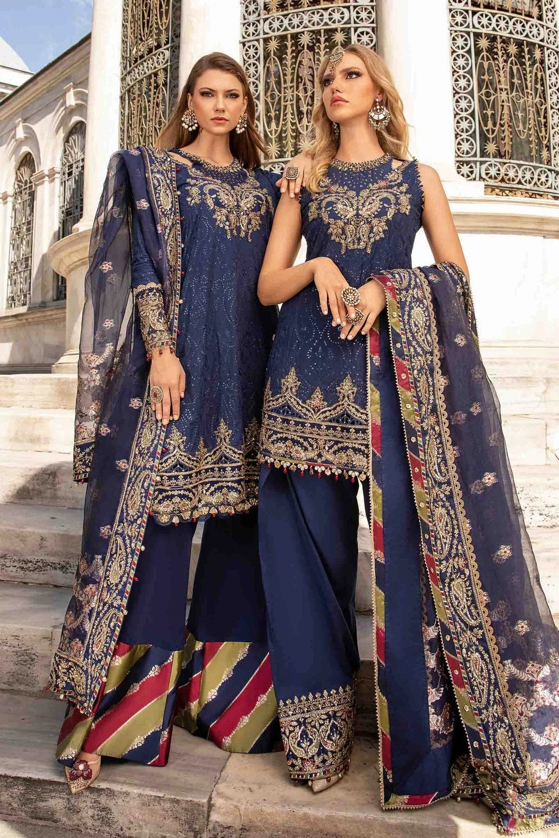 Embroidered Cotton Satin Suit | CST - 804 - NEW NAMAL PRET