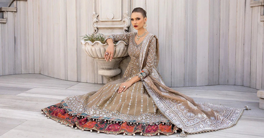 Embroidered Cotton Satin Suit | CST - 810 - NEW NAMAL PRET