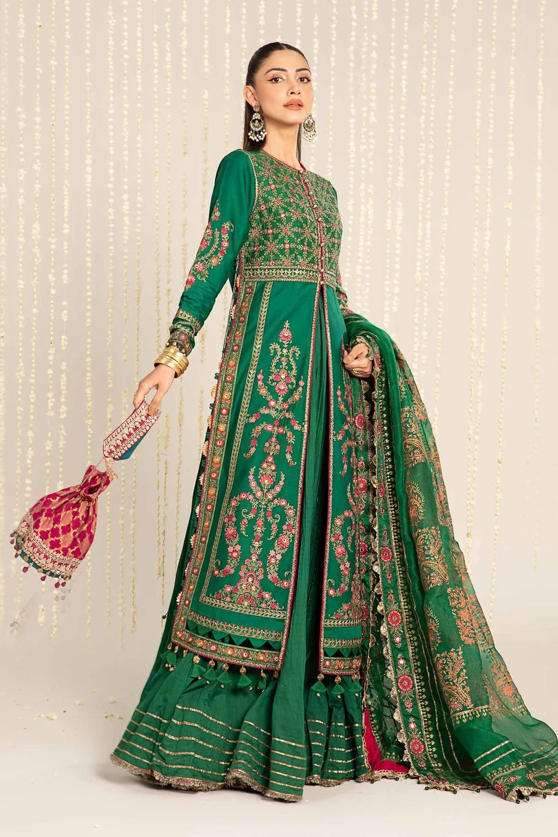 Embroidered Cotton Satin Suit | CST - 811 - NEW NAMAL PRET