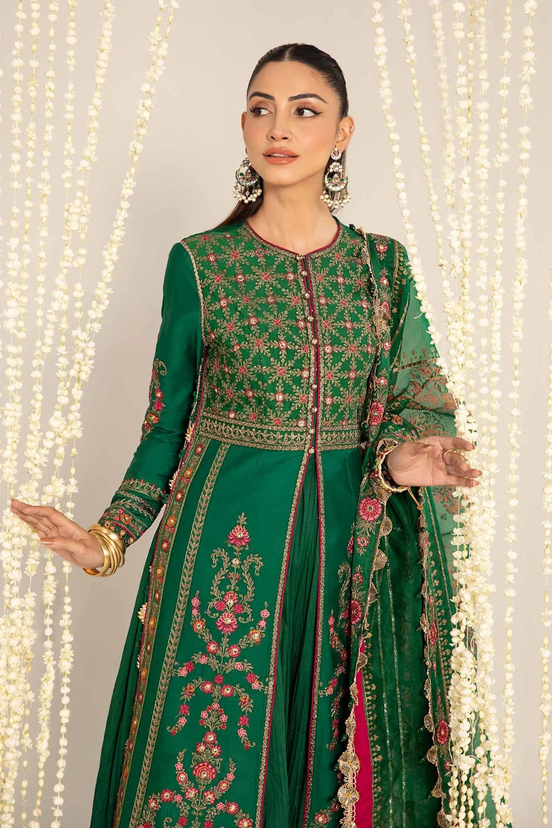 Embroidered Cotton Satin Suit | CST - 811 - NEW NAMAL PRET