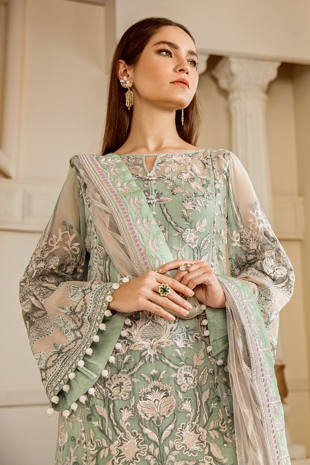 EMBROIDERED NET CH06 - 05 - NEW NAMAL PRET
