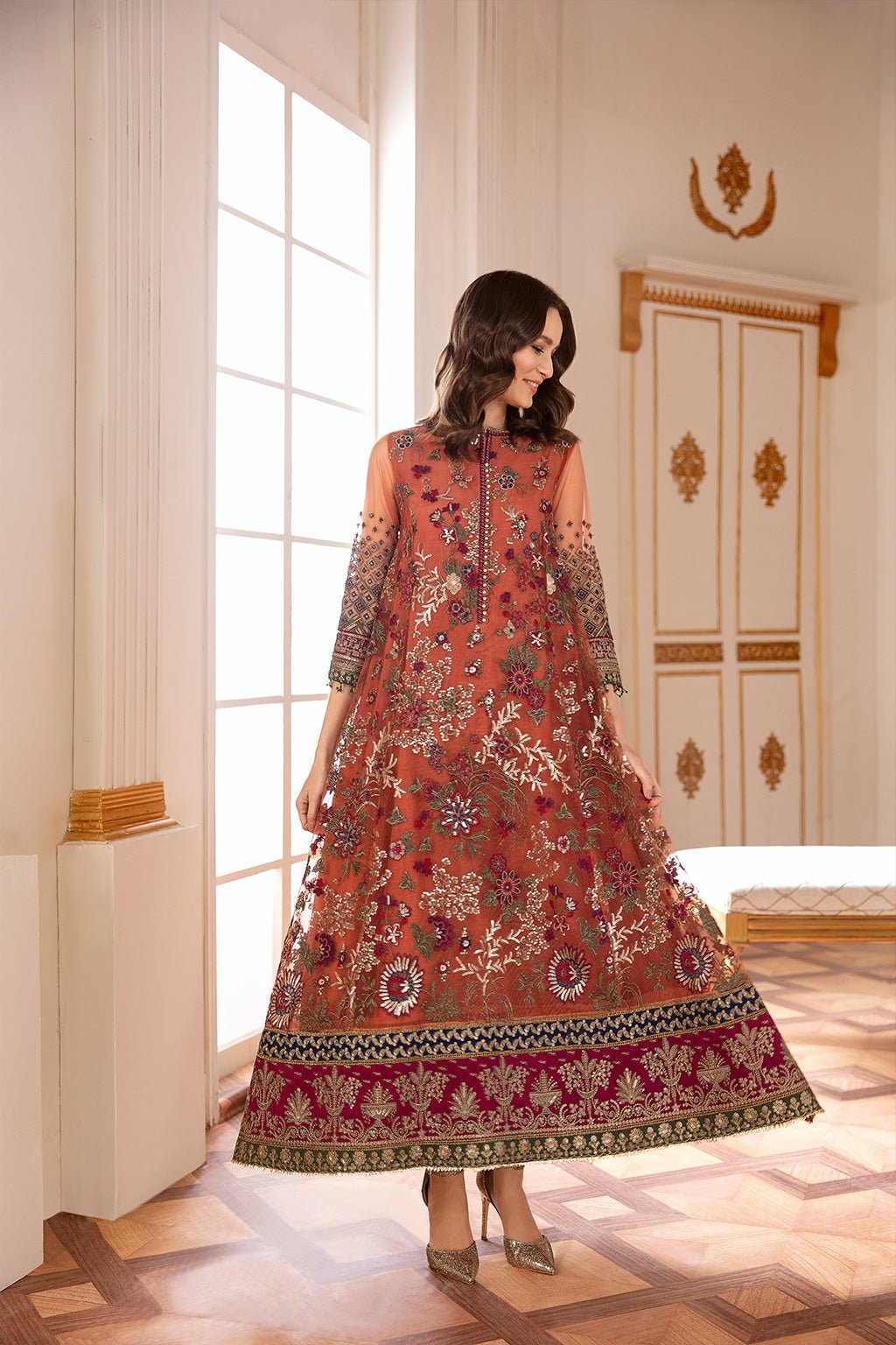 EMBROIDERED NET CH07 - 03 - NEW NAMAL PRET