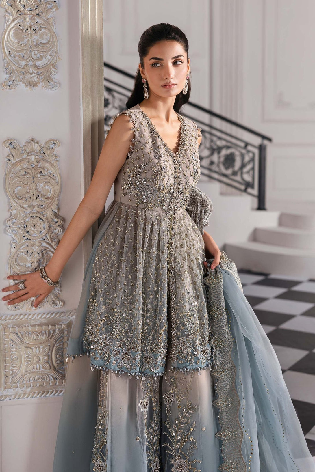 Embroidered Net Suit | BD - 3002 - NEW NAMAL PRET