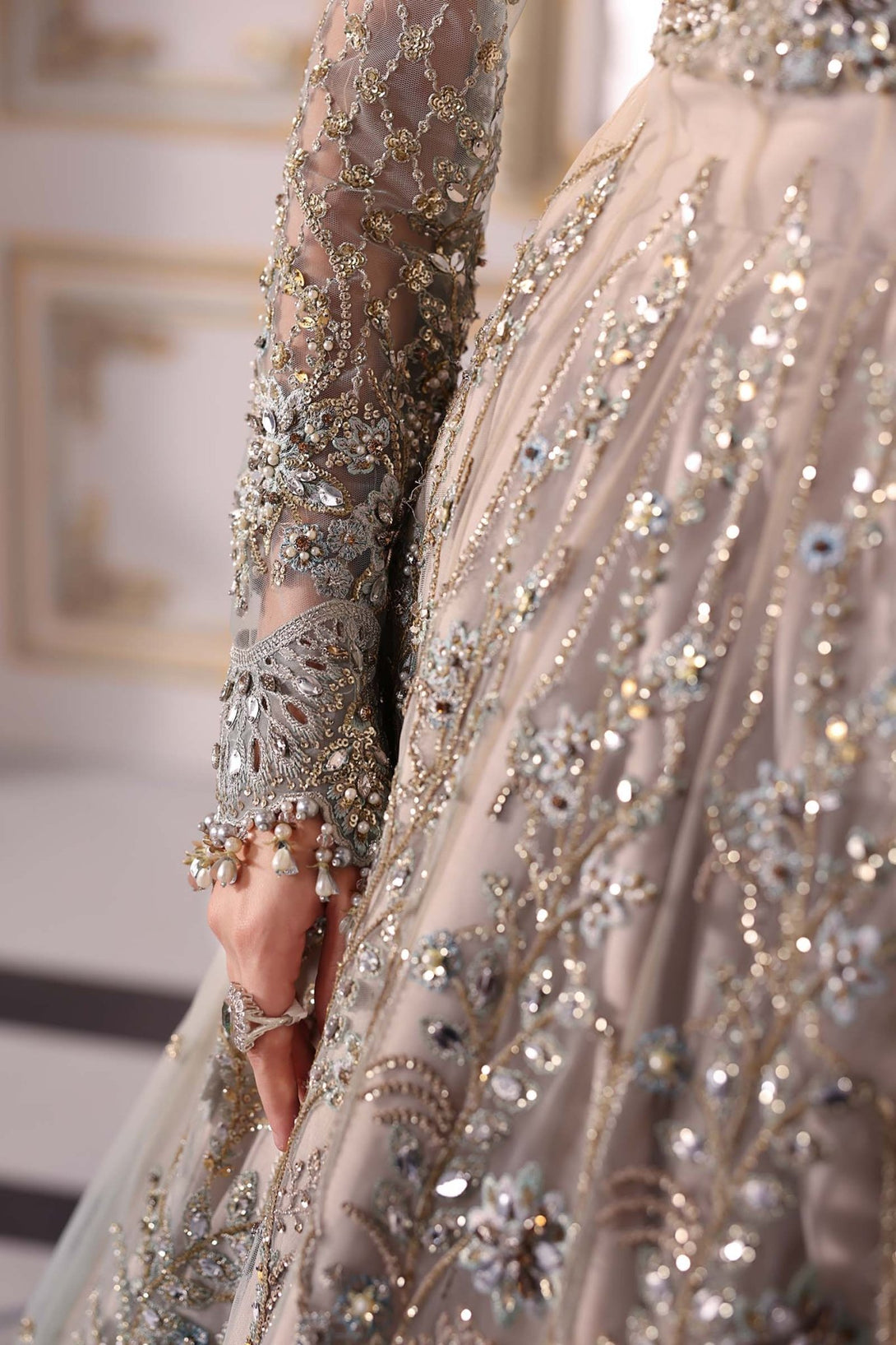 Embroidered Net Suit | BD - 3002 - NEW NAMAL PRET