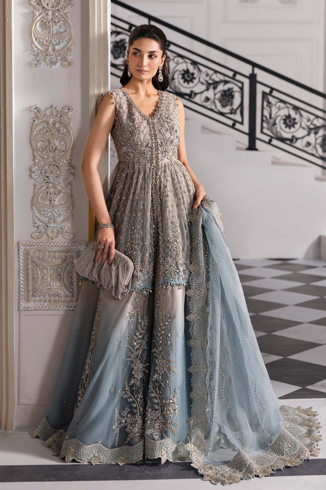 Embroidered Net Suit | BD - 3002 - NEW NAMAL PRET