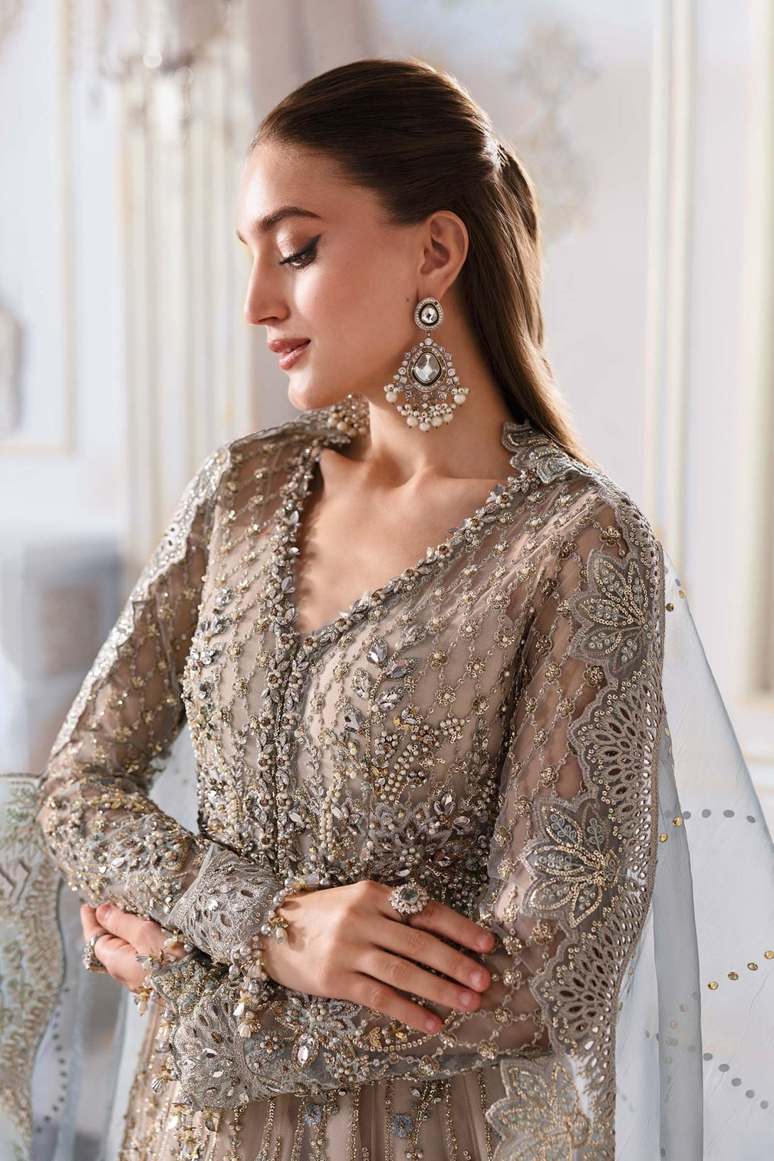 Embroidered Net Suit | BD - 3002 - NEW NAMAL PRET
