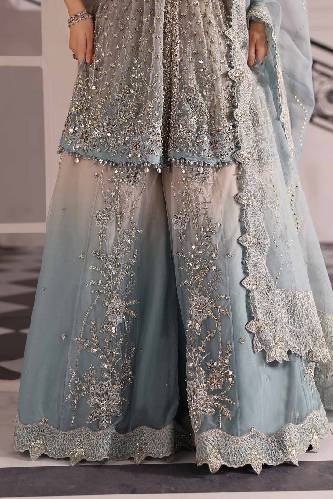 Embroidered Net Suit | BD - 3002 - NEW NAMAL PRET