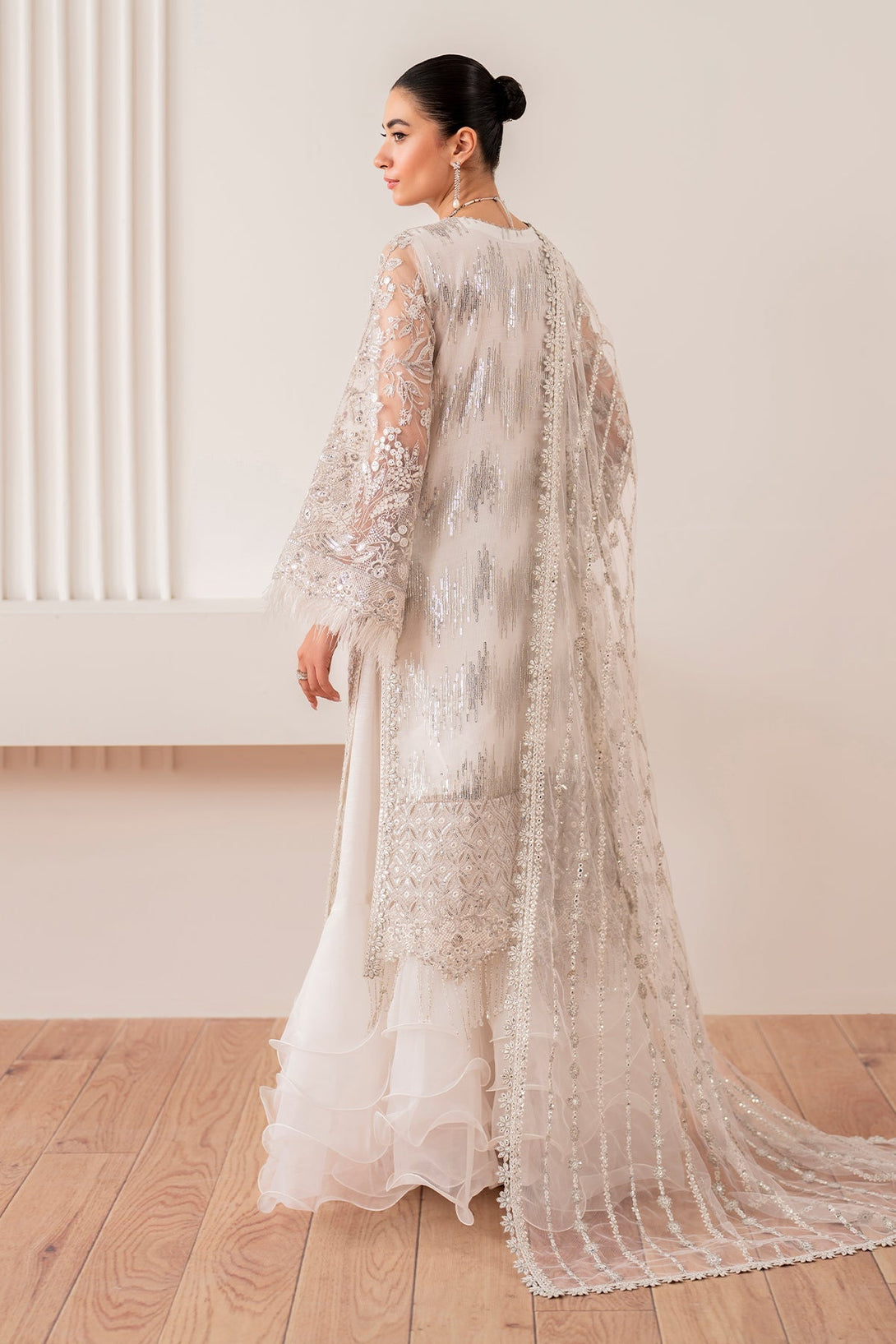 EMBROIDERED NET UF - 703 - NEW NAMAL PRET
