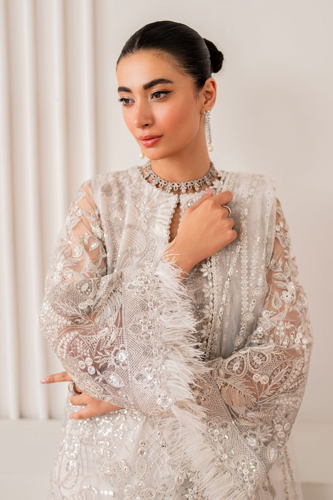 EMBROIDERED NET UF - 703 - NEW NAMAL PRET