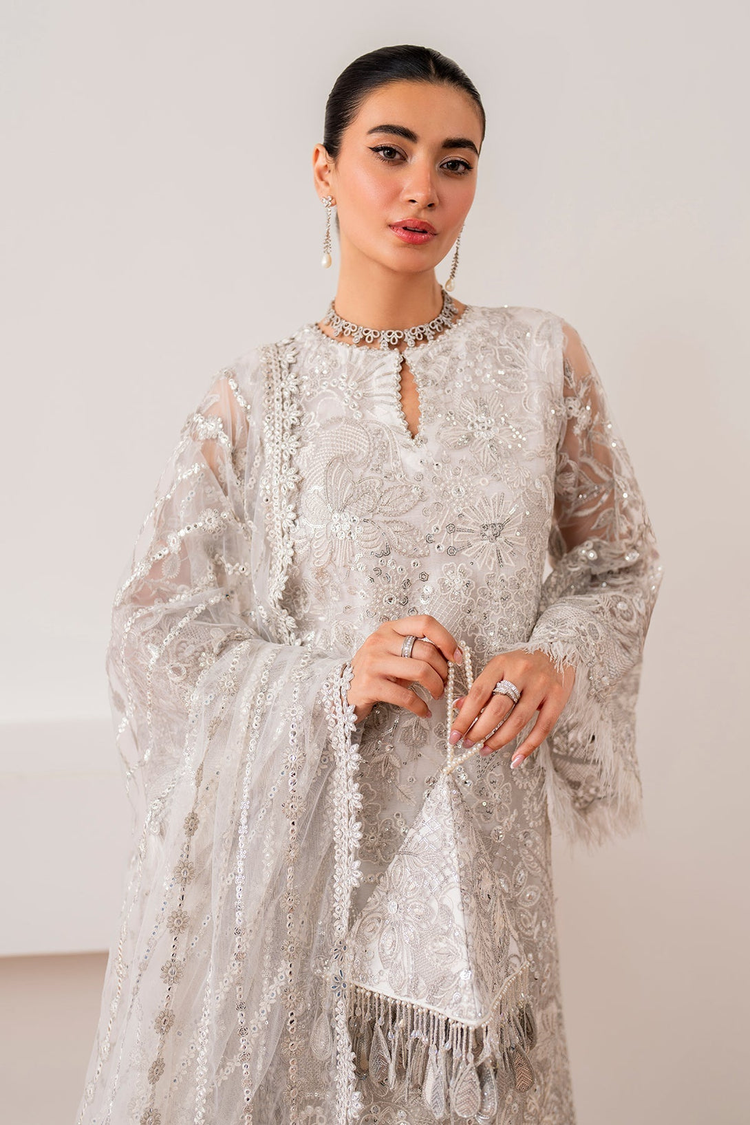 EMBROIDERED NET UF - 703 - NEW NAMAL PRET