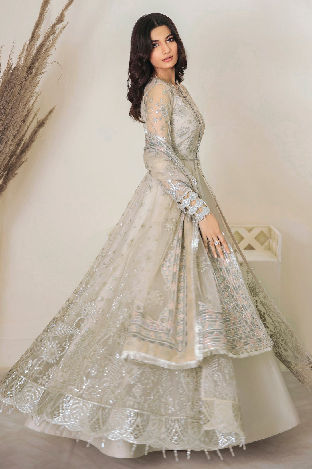 EMBROIDERED NET UN - 4001 - Namal Pret