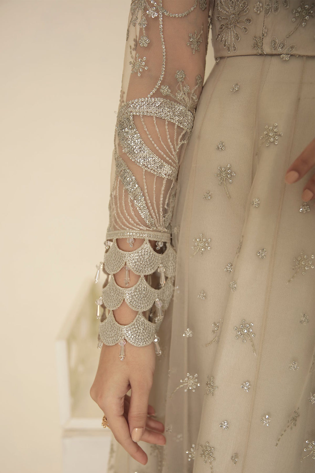 EMBROIDERED NET UN - 4001 - Namal Pret
