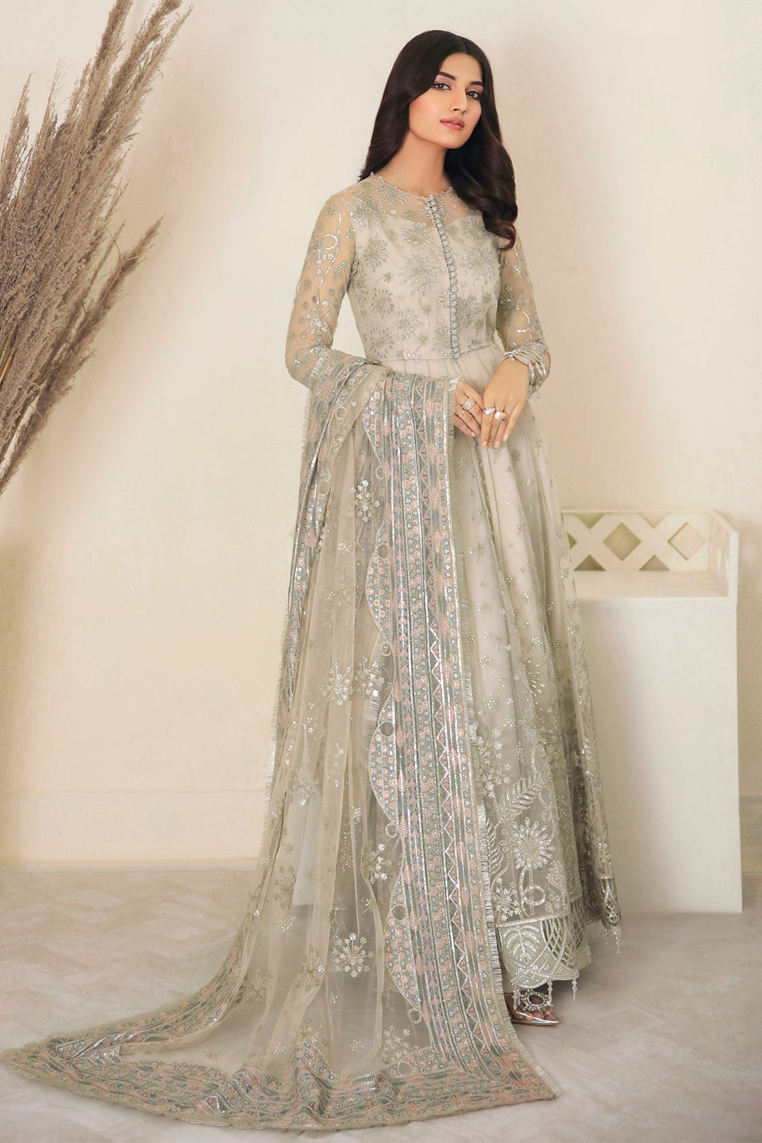 EMBROIDERED NET UN - 4001 - Namal Pret