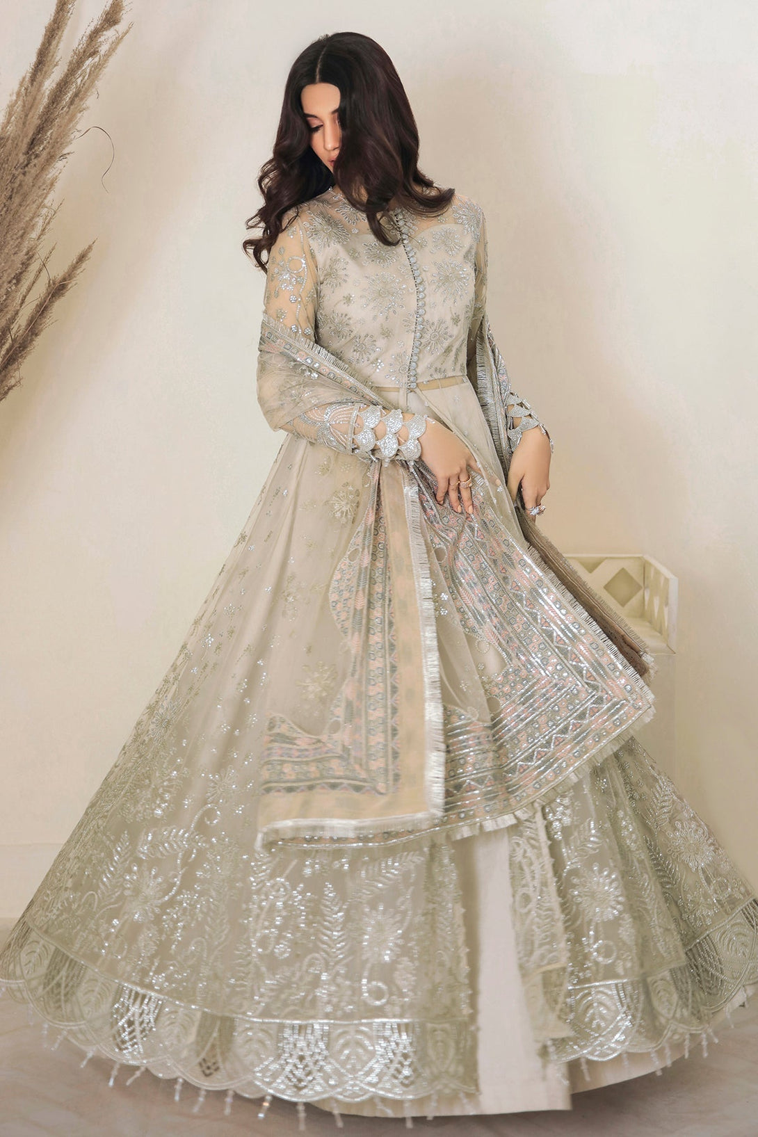 EMBROIDERED NET UN - 4001 - Namal Pret