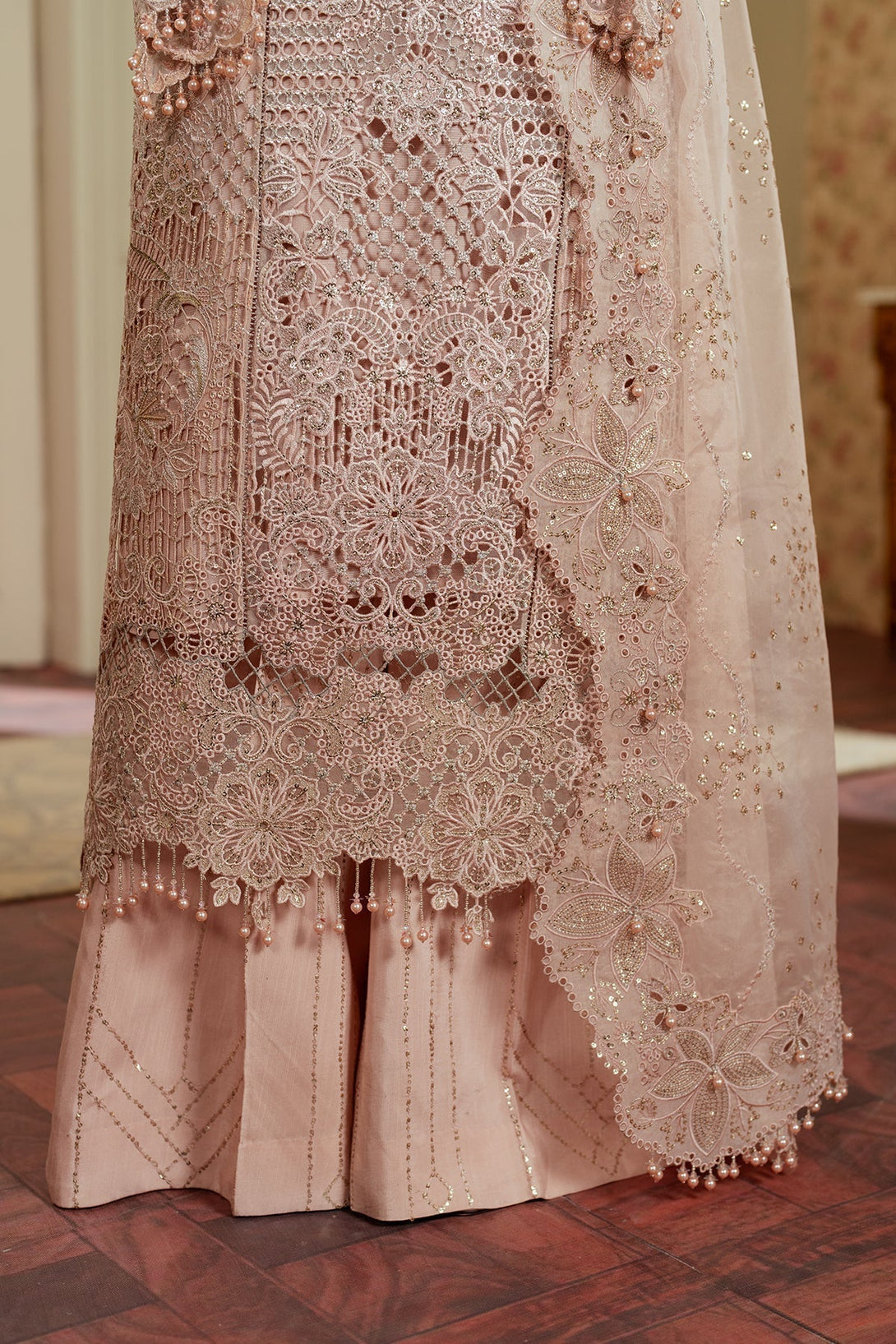 EMBROIDERED ORGANZA CH13 - 04 - NEW NAMAL PRET
